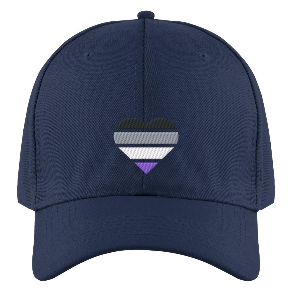 Authentic Baseball Cap mit Herz Stick - Asexual