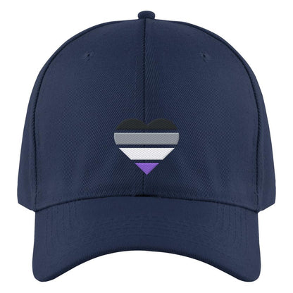 Authentic Baseball Cap mit Herz Stick - Asexual