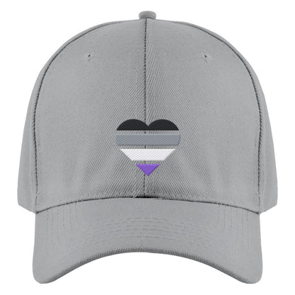 Authentic Baseball Cap mit Herz Stick - Asexual
