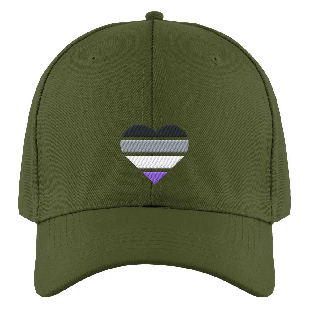 Authentic Baseball Cap mit Herz Stick - Asexual