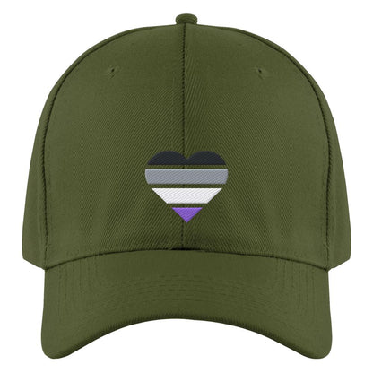 Authentic Baseball Cap mit Herz Stick - Asexual