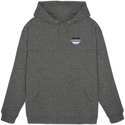 Basic Hoodie mit Herz Stick - Asexual