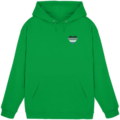 Basic Hoodie mit Herz Stick - Asexual