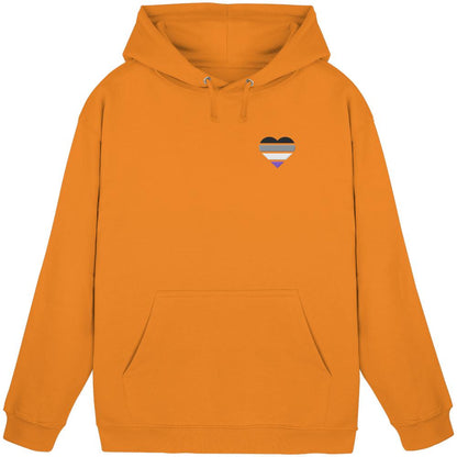 Basic Hoodie mit Herz Stick - Asexual