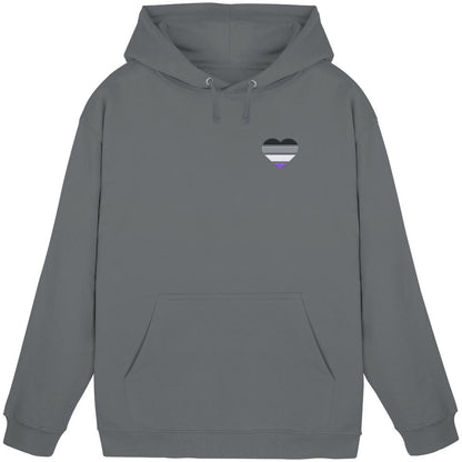 Basic Hoodie mit Herz Stick - Asexual
