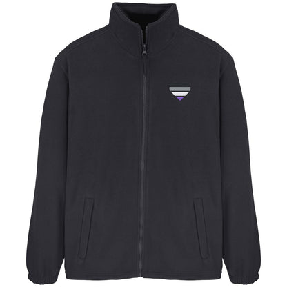 Fleece Jacket mit Herz Stick - Asexual