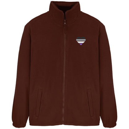 Fleece Jacket mit Herz Stick - Asexual