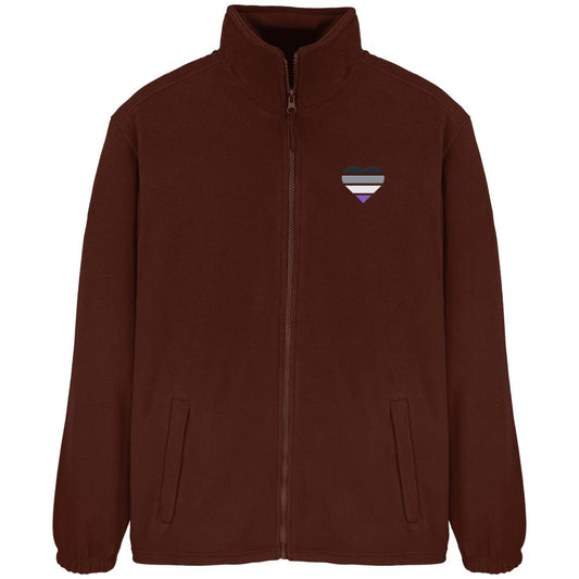 Fleece Jacket mit Herz Stick - Asexual