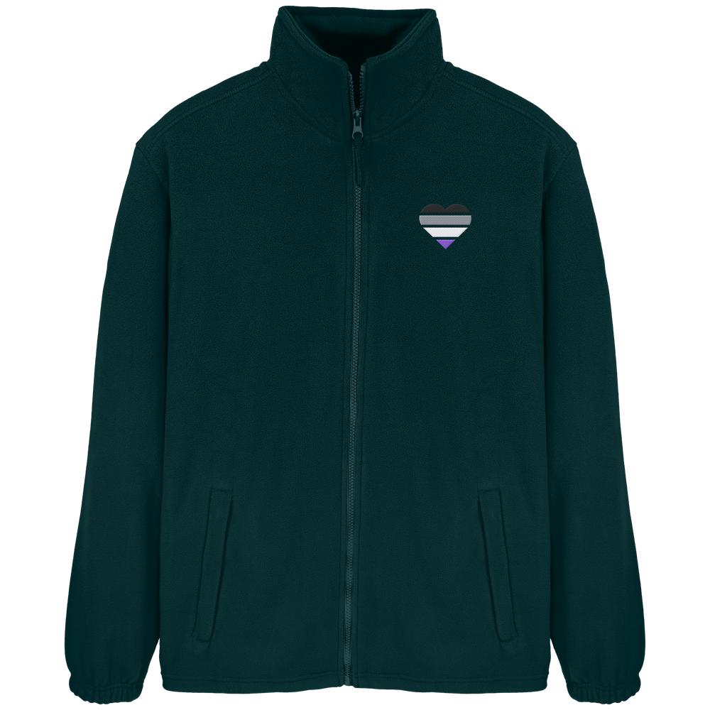 Fleece Jacket mit Herz Stick - Asexual
