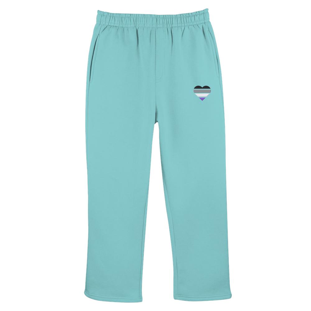 Fluffy Track Sweatpants mit Herz Stick - Asexual