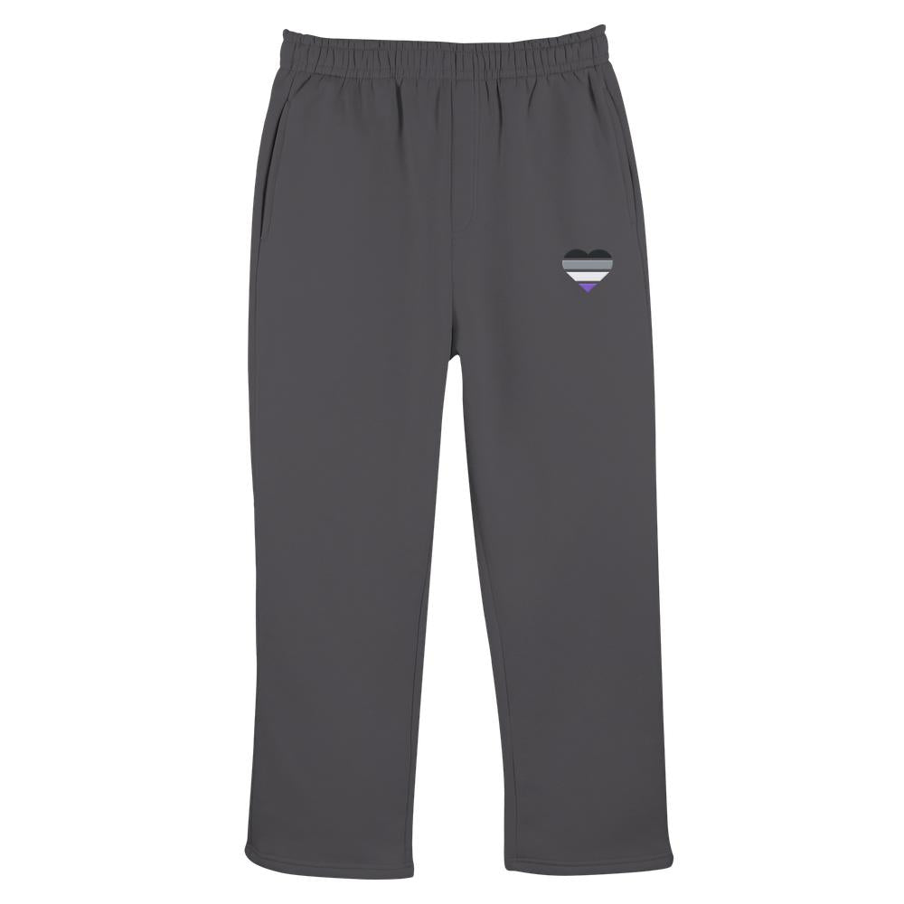 Fluffy Track Sweatpants mit Herz Stick - Asexual