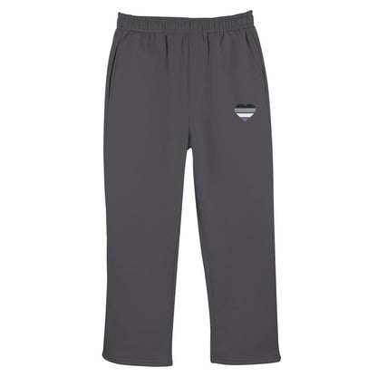 Fluffy Track Sweatpants mit Herz Stick - Asexual