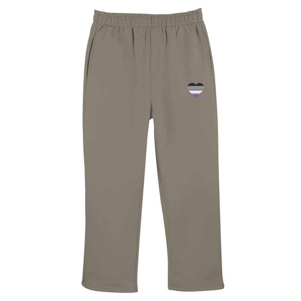 Fluffy Track Sweatpants mit Herz Stick - Asexual