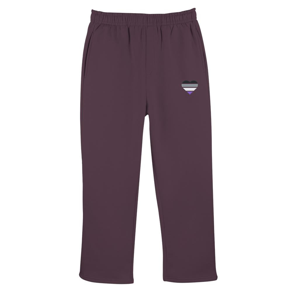 Fluffy Track Sweatpants mit Herz Stick - Asexual