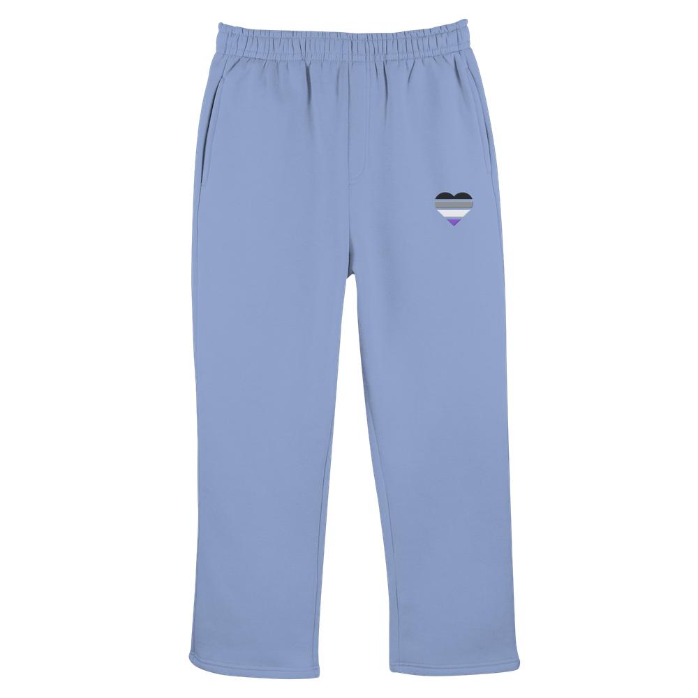 Fluffy Track Sweatpants mit Herz Stick - Asexual