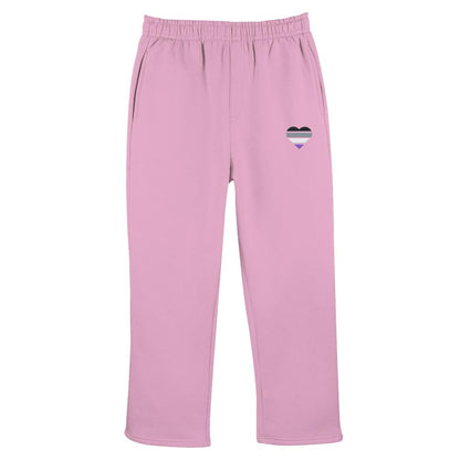Fluffy Track Sweatpants mit Herz Stick - Asexual