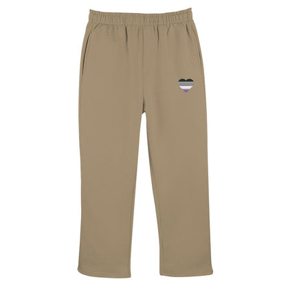Fluffy Track Sweatpants mit Herz Stick - Asexual