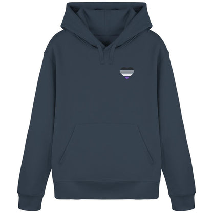 Organic Basic Hoodie mit Herz Stick - Asexual