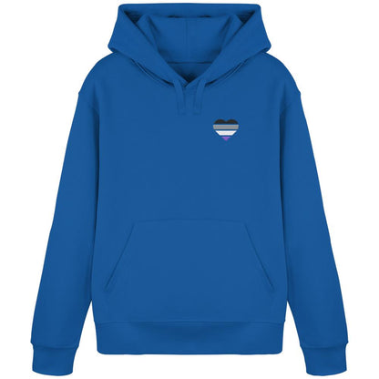 Organic Basic Hoodie mit Herz Stick - Asexual
