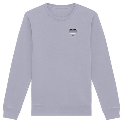 Organic Basic Sweatshirt mit Herz Stick - Asexual