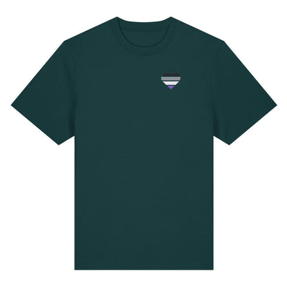 Organic Heavy Shirt mit Herz Stick - Asexual