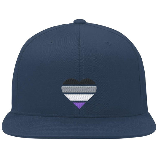 Organic Snapback mit Herz Stick - Asexual