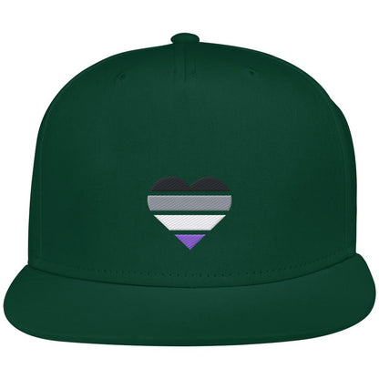 Snapback mit Herz Stick - Asexual