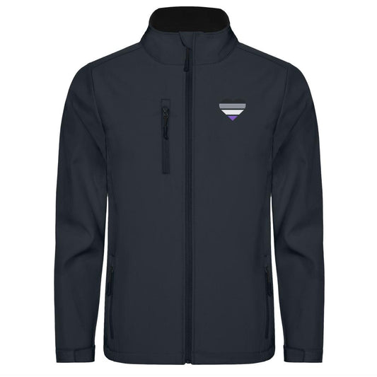 Softshell Jacket mit Herz Stick - Asexual