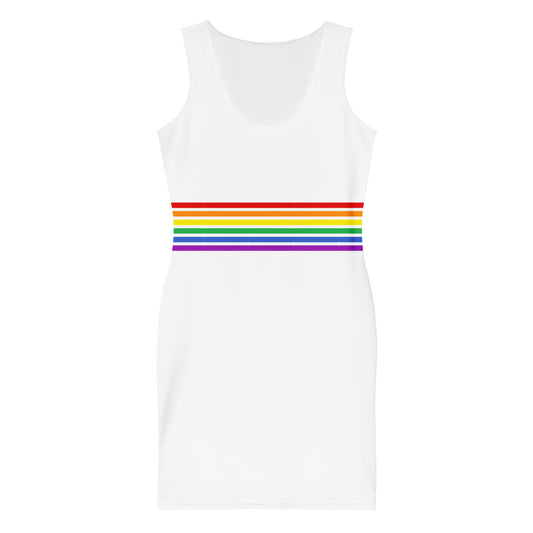 Bodycon-Kleid – Pride Flag