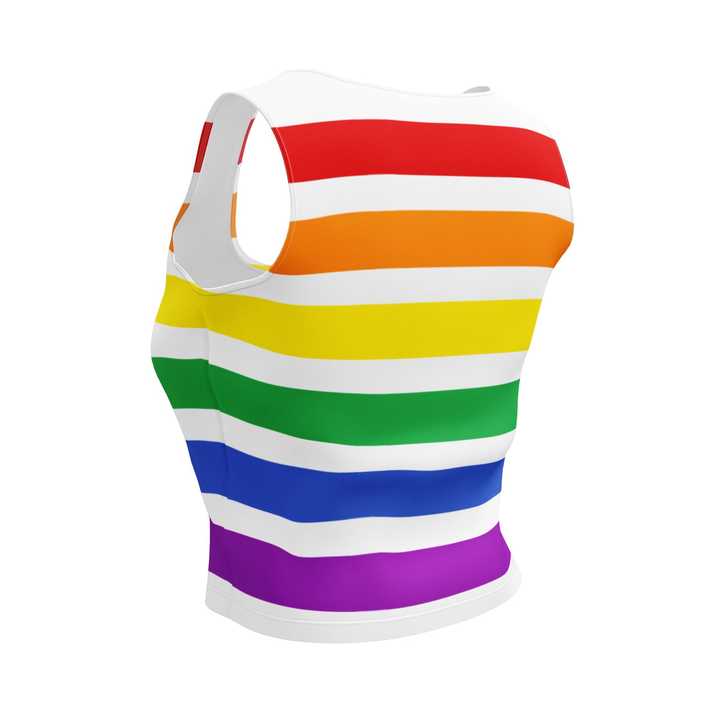 Crop-Top Bodyfit – Pride Flag