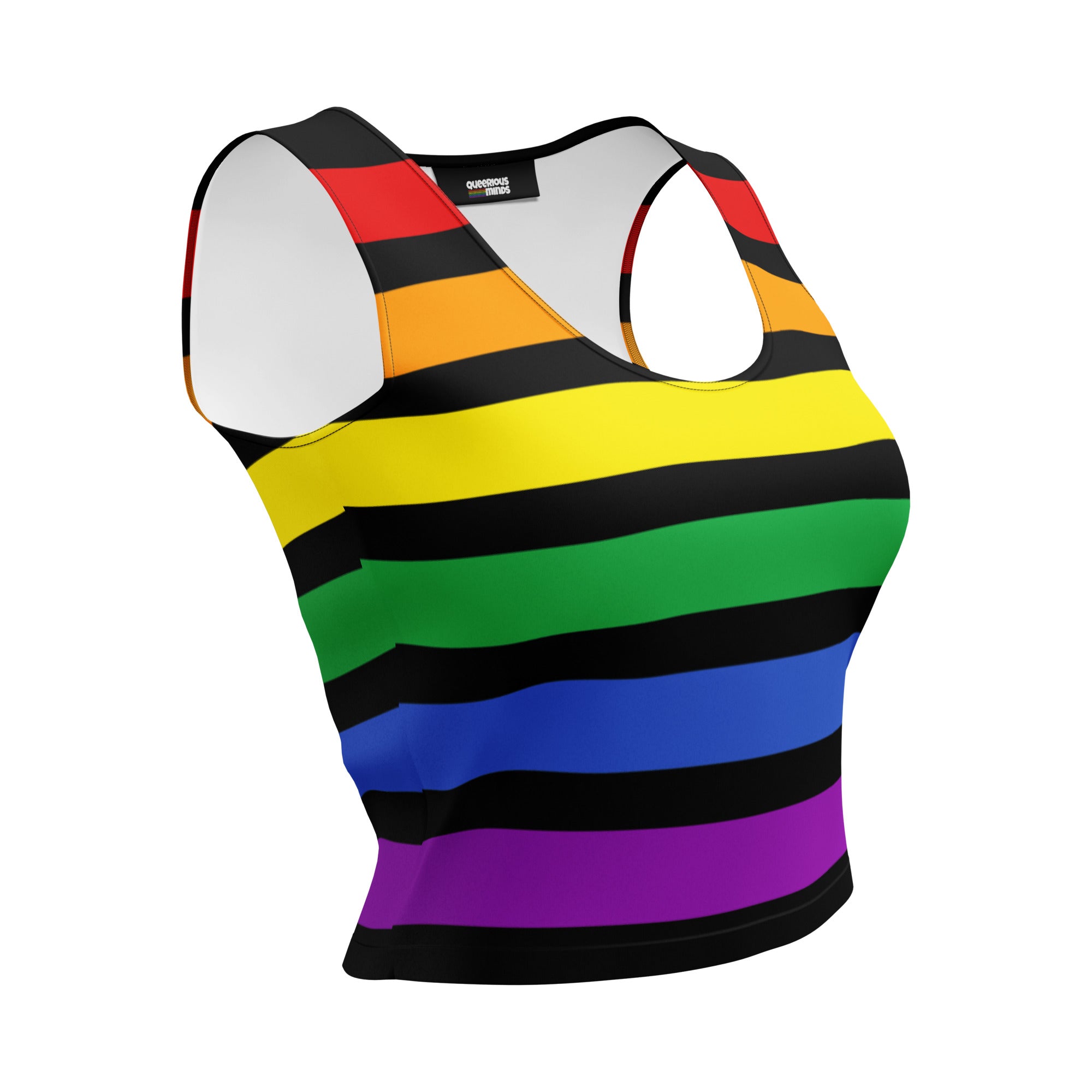 Crop-Top Bodyfit – Pride Flag