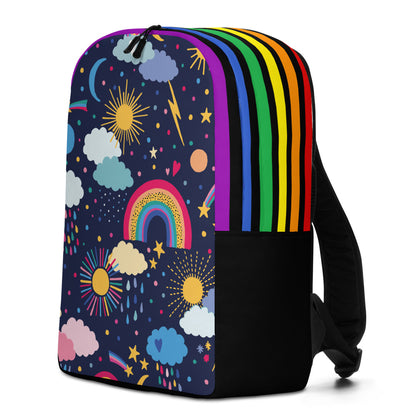 Minimalistischer Rucksack mit Flagge - Pride