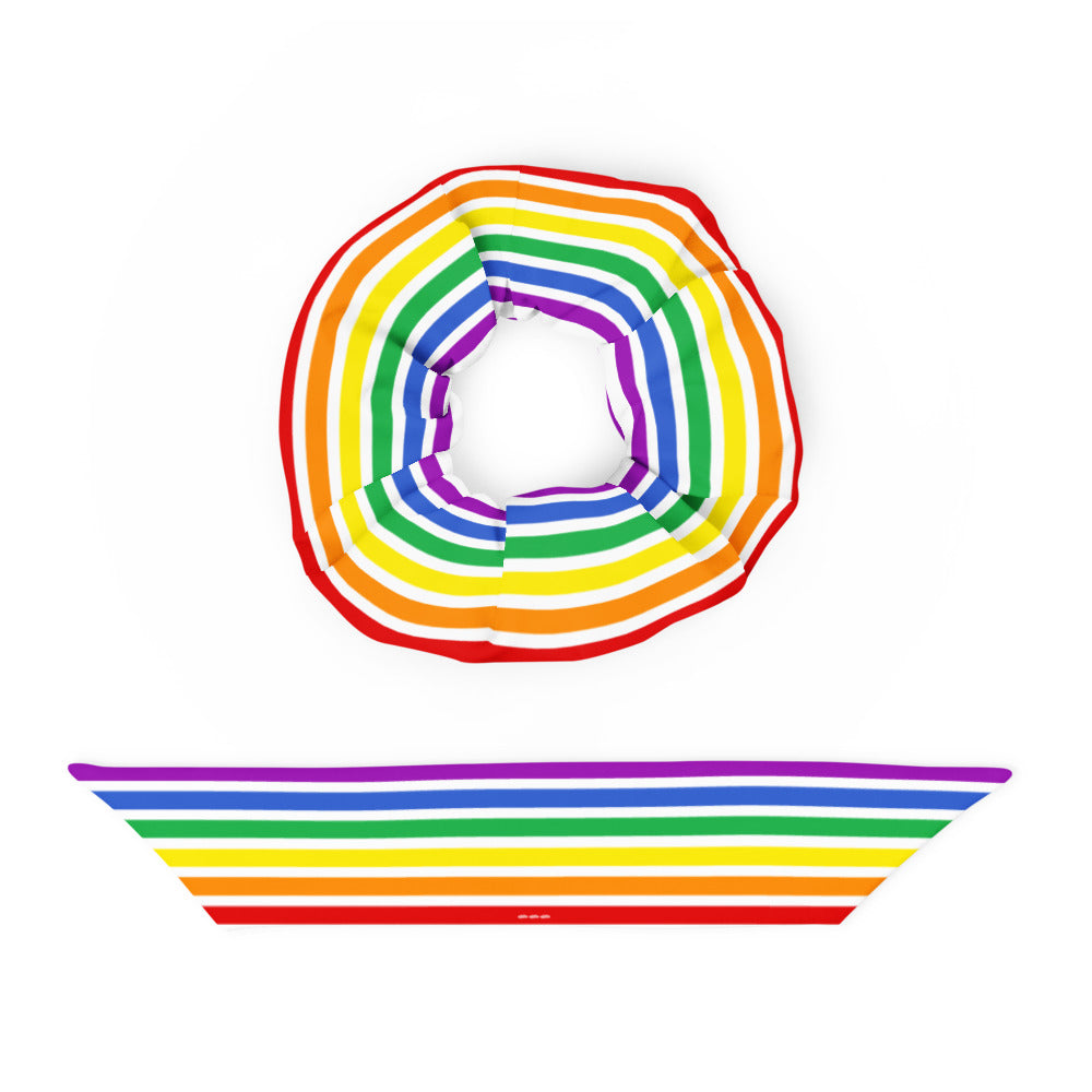 Recycelter Scrunchie mit Flagge - Pride
