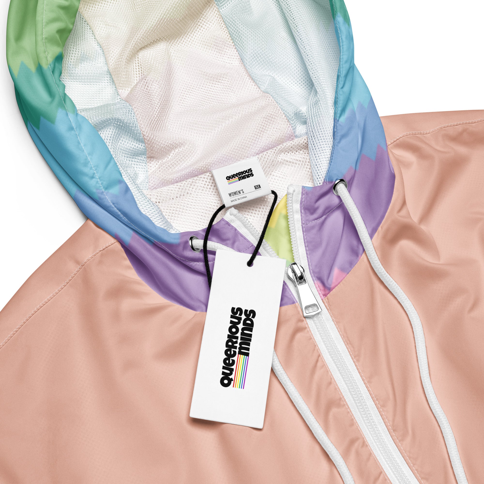 Crop-Windjacke – Pride Flag (Pastel)