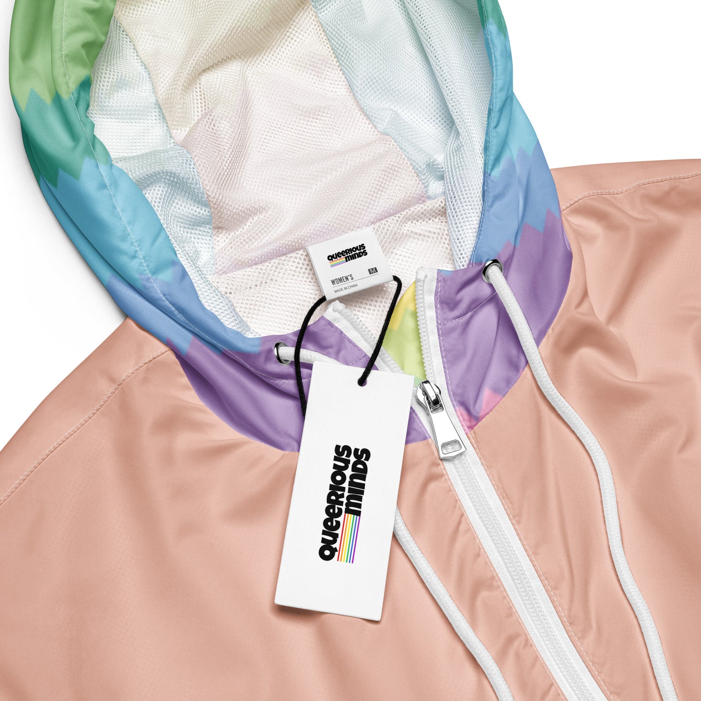 Crop-Windjacke – Pride Flag (Pastel)