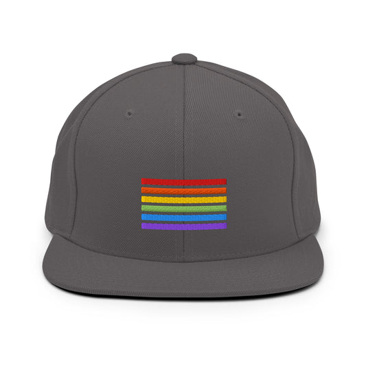 Snapback Cap - Pride Flag Patch