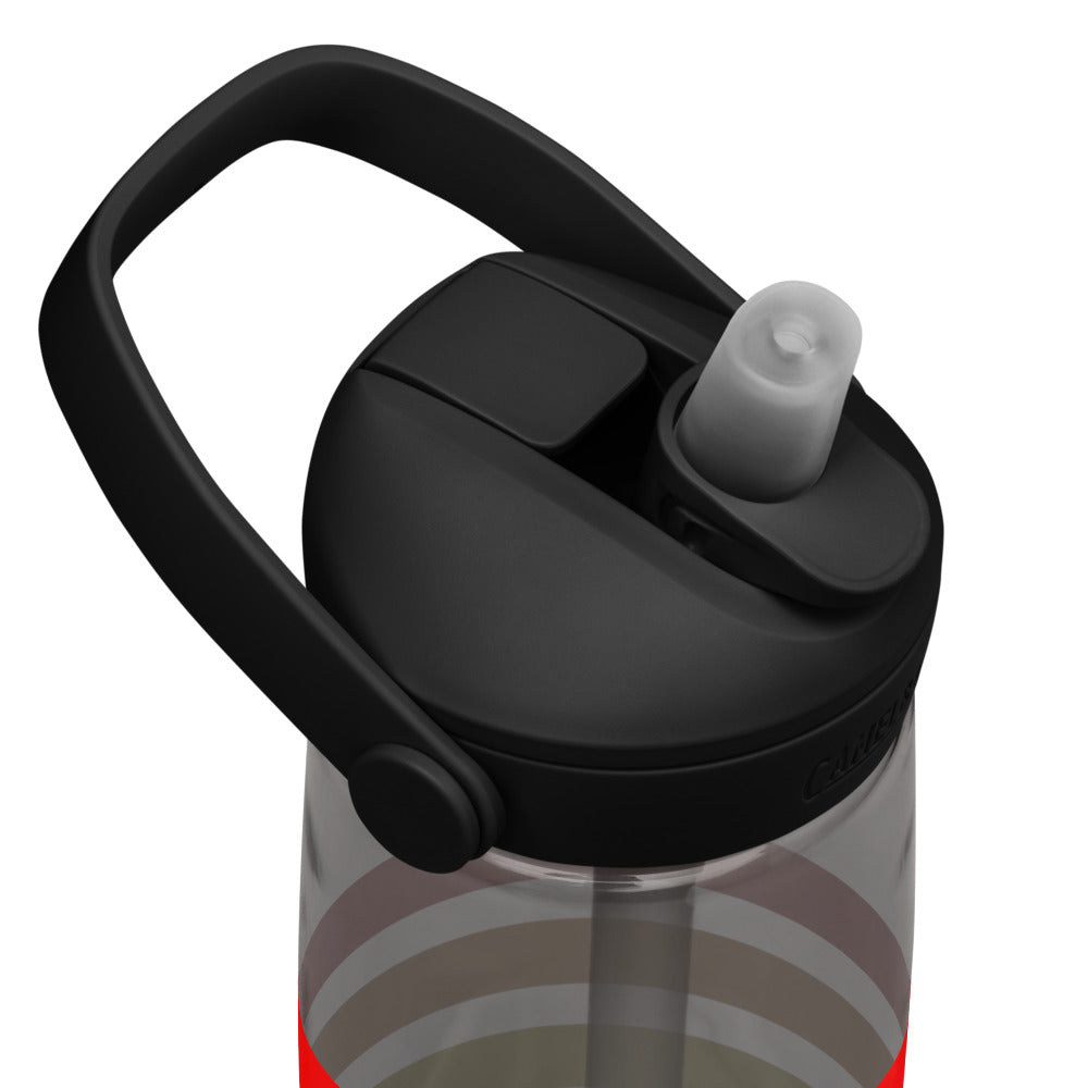 Wasserflasche mit umklappbarem Trinkhalm - Pride Flag