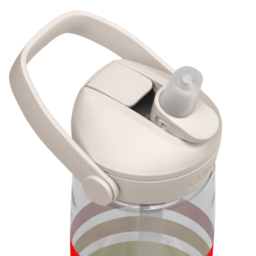 Wasserflasche mit umklappbarem Trinkhalm - Pride Flag
