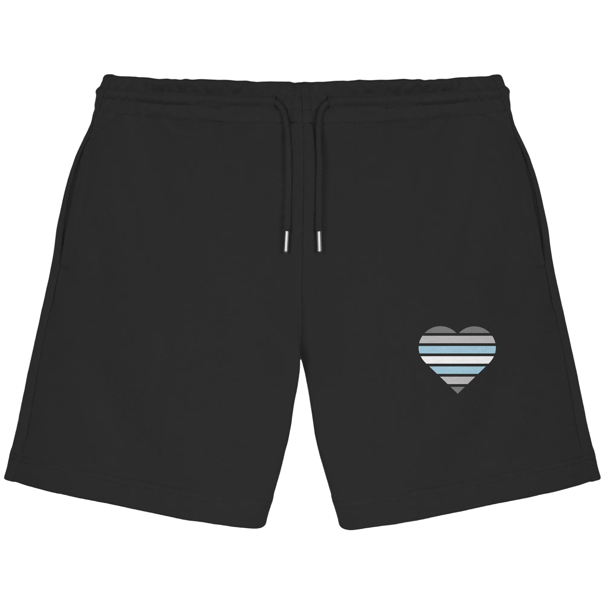 Organic Jogger Shorts - Demiboy Flag Herz Print