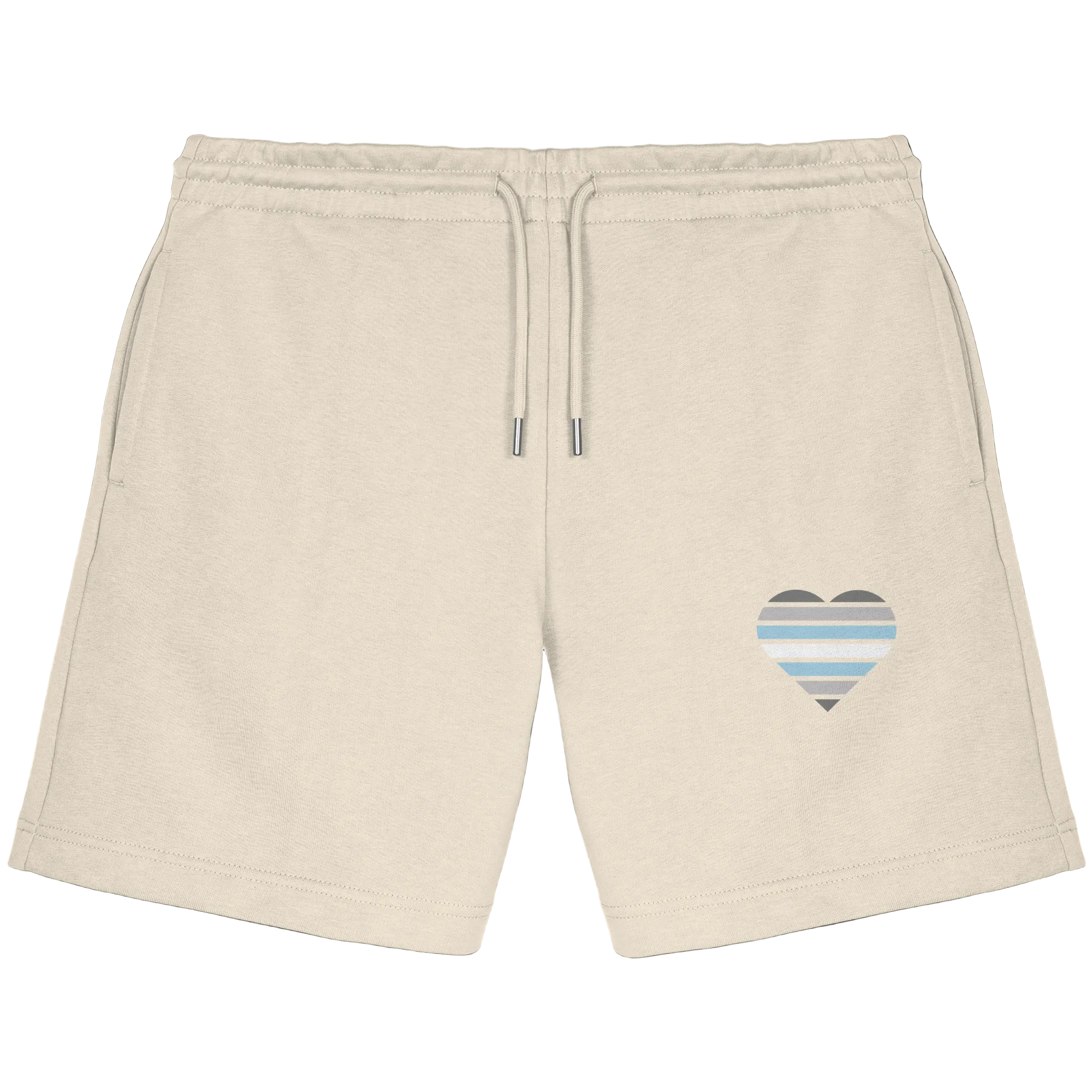 Organic Jogger Shorts - Demiboy Flag Herz Print