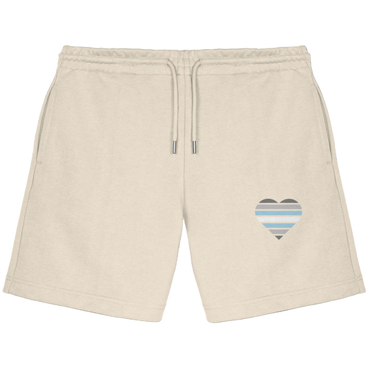 Organic Jogger Shorts - Demiboy Flag Herz Print