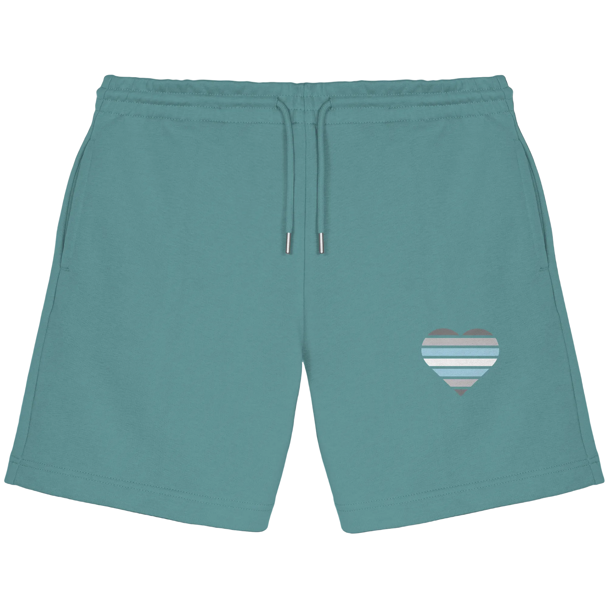 Organic Jogger Shorts - Demiboy Flag Herz Print