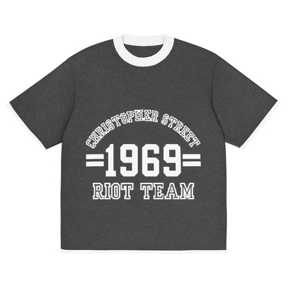 Gestricktes T-Shirt - Riot Team (dunkel)