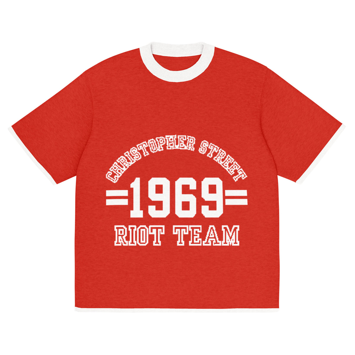 Gestricktes T-Shirt - Riot Team (dunkel)