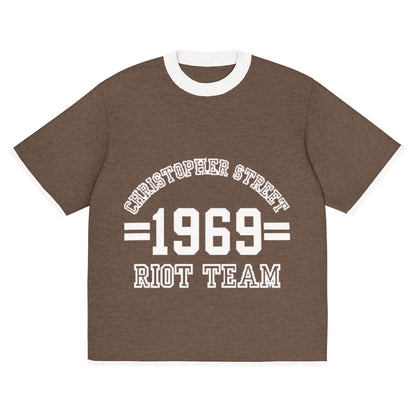 Gestricktes T-Shirt - Riot Team (dunkel)