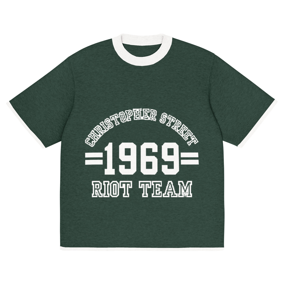 Gestricktes T-Shirt - Riot Team (dunkel)