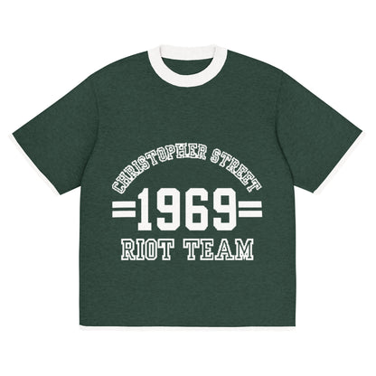 Gestricktes T-Shirt - Riot Team (dunkel)