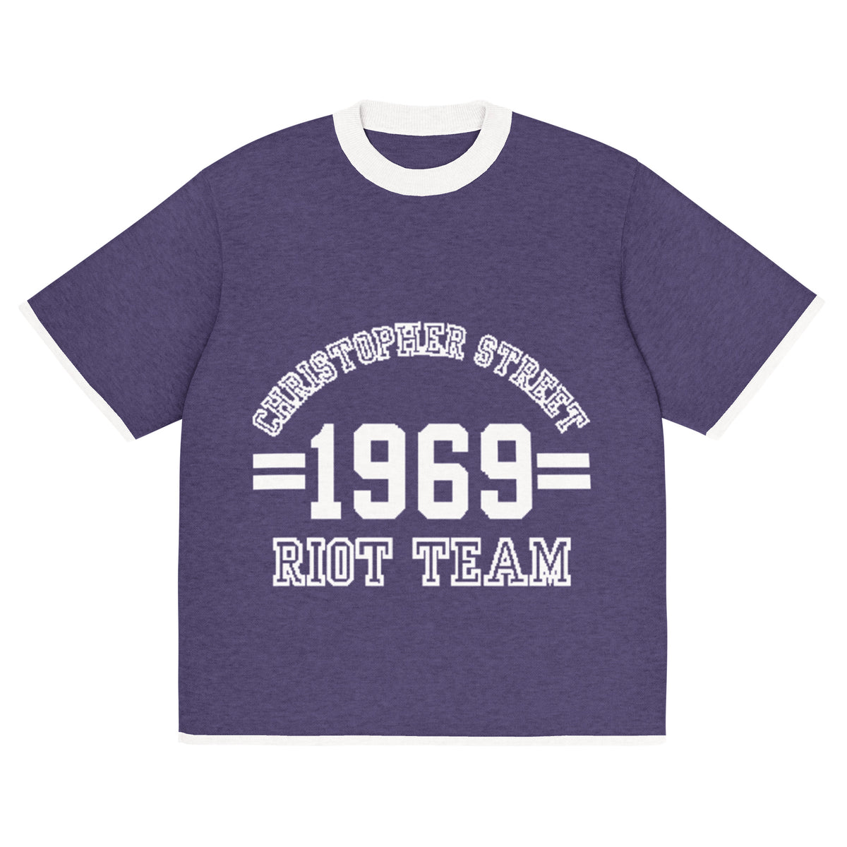 Gestricktes T-Shirt - Riot Team (dunkel)