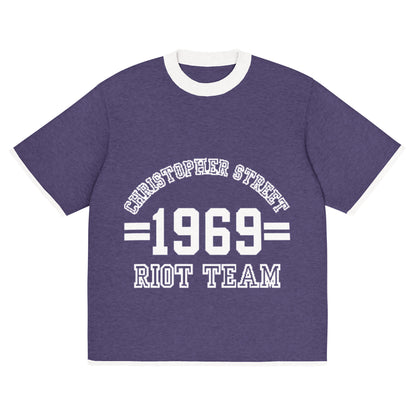 Gestricktes T-Shirt - Riot Team (dunkel)
