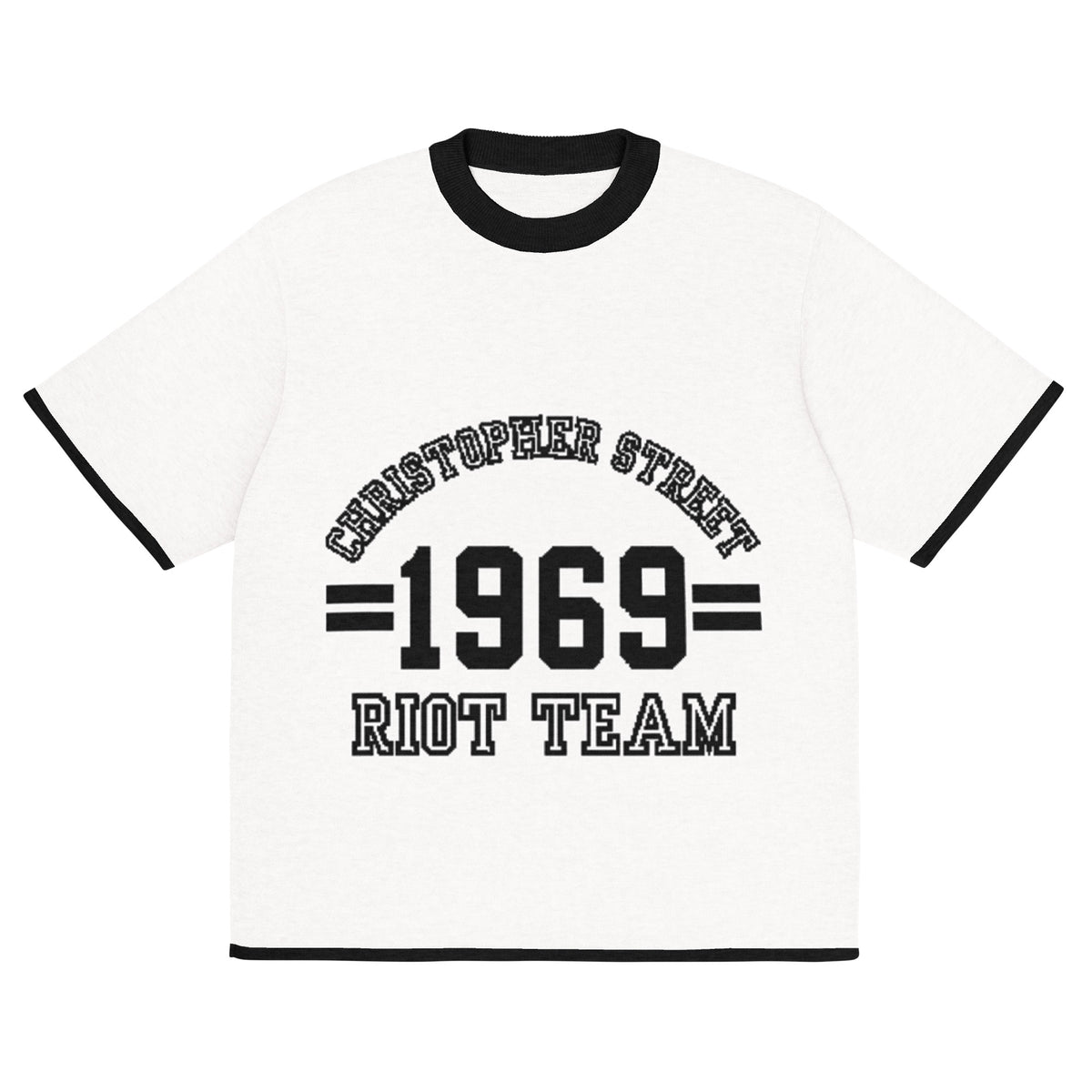 Gestricktes T-Shirt - Riot Team (hell)